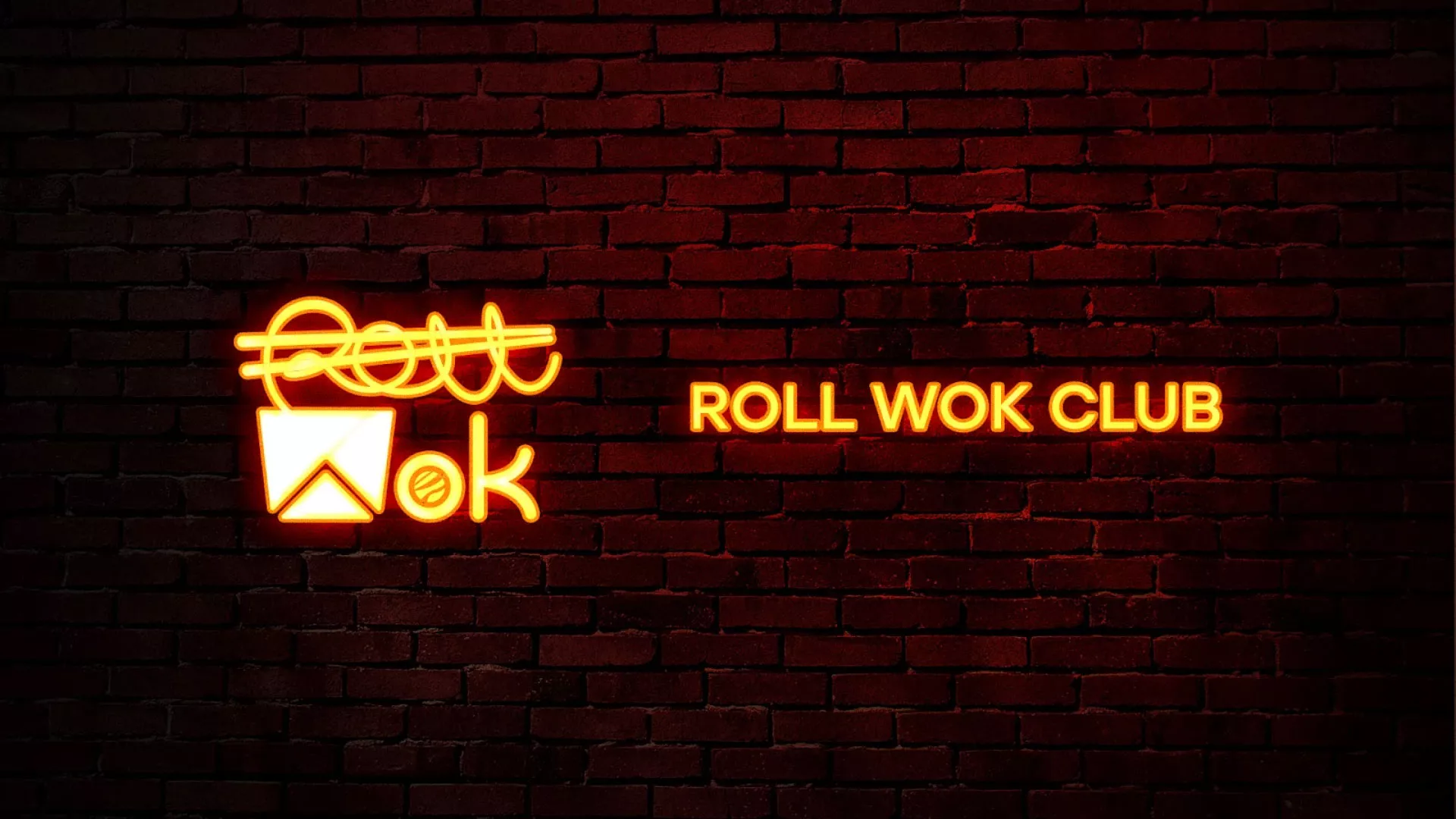 Разработка интерьерной вывески суши-бара «Roll Wok Club» в Северодвинске